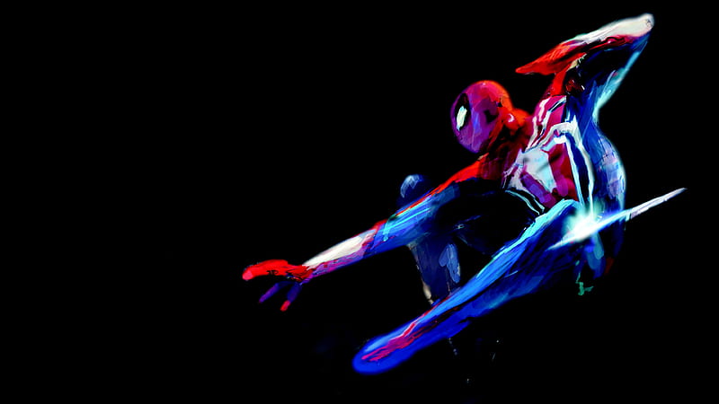 Spiderman Black Background Minimalism, spiderman, artwork, minimalism,  digital-art, HD wallpaper | Peakpx
