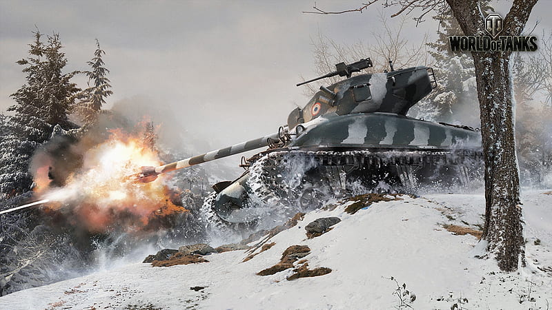 World Of Tanks - M4a1 Firing, Firing, Game, M4a1, World, Video, Tanks 