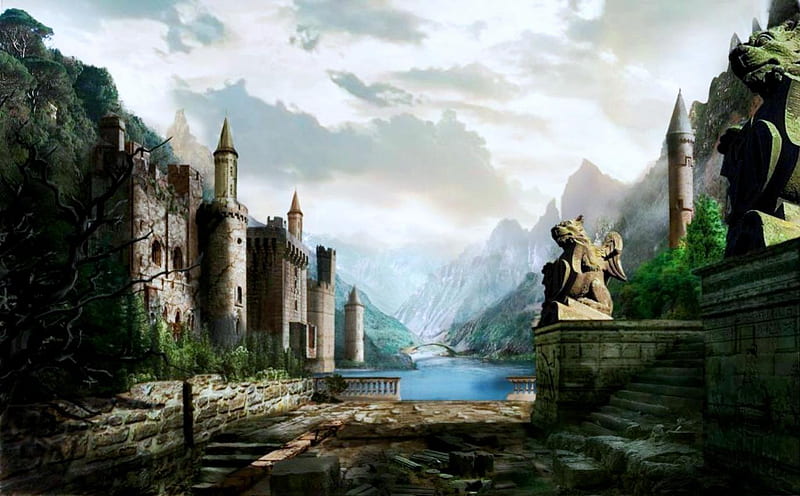 ancient, world, fantasy, lost, historical, HD wallpaper