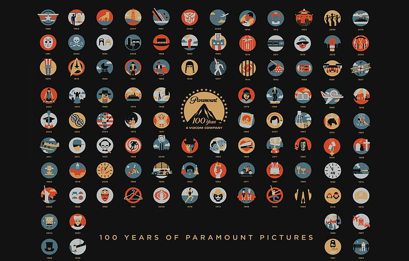 Movie, Movies, Art, Movies, 100 years, Paramount , Paramount , 100 Years Anniversary for , section фильмы, HD wallpaper