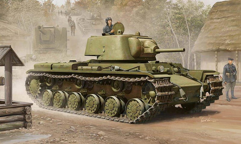 KV 1 TANK, kursk, kv1, tank, russia, HD wallpaper