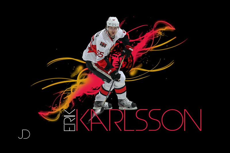Erik Karlsson, hockey, ottowa, senators, erik, sens, carlson, karlsson, karlson, HD wallpaper