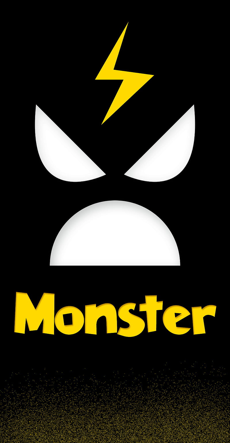 Monster, thunder, yellow, aggresive, funny, serious, spider-man, smile, devil, demon, HD phone wallpaper