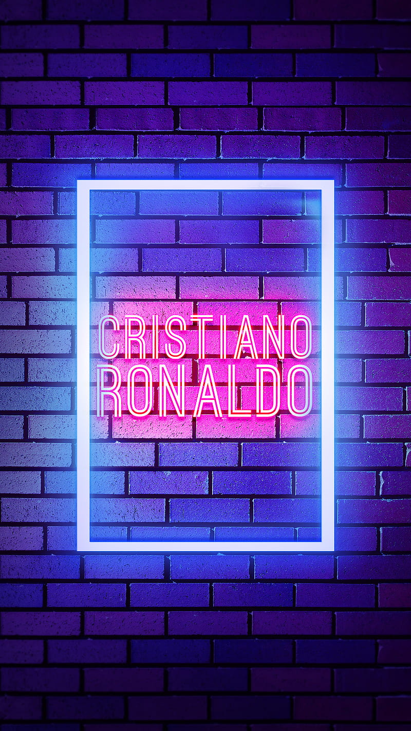 Cristiano Ronaldo, football player, neon ronaldo, ronaldo, HD phone wallpaper