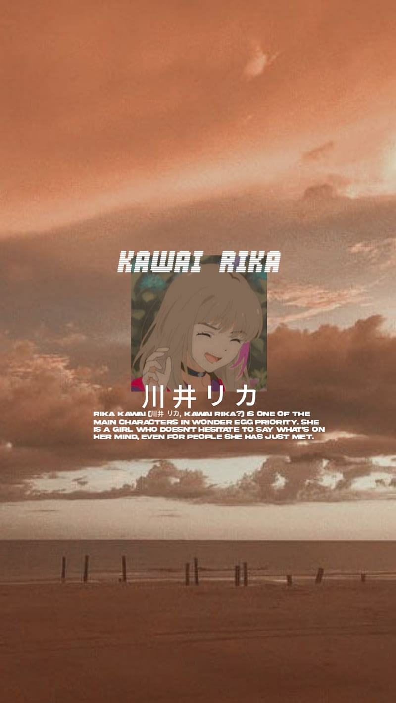 Kawai rika, waifu, wonder egg priority, girl, anime, HD phone wallpaper