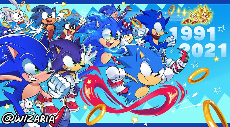 Video Game, Sonic The Hedgehog, Super Sonic, Classic Sonic, Boom Sonic, Sonic The Hedgehog (Movie), Sonic, HD wallpaper