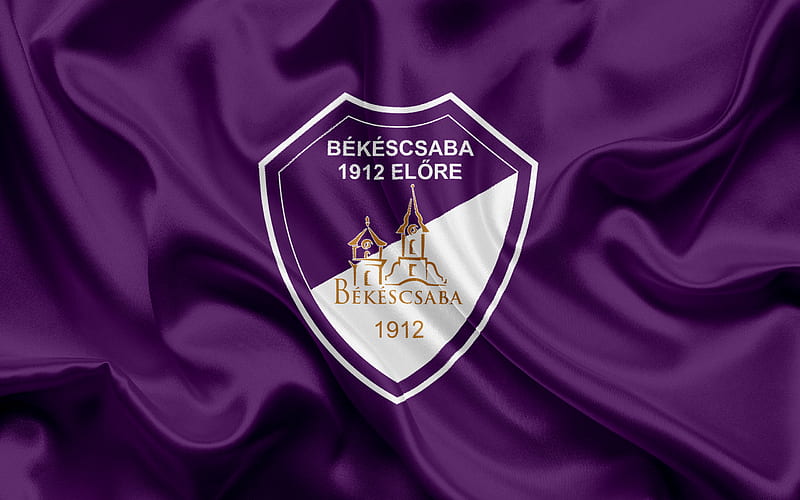 Bekescsaba 1912, Hungarian football team, Bekescsaba emblem, logo, Bekeschaba, Hungary, football, Hungarian football league, HD wallpaper