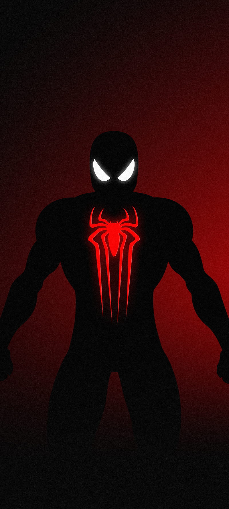 Spiderman Dark, red, HD phone wallpaper
