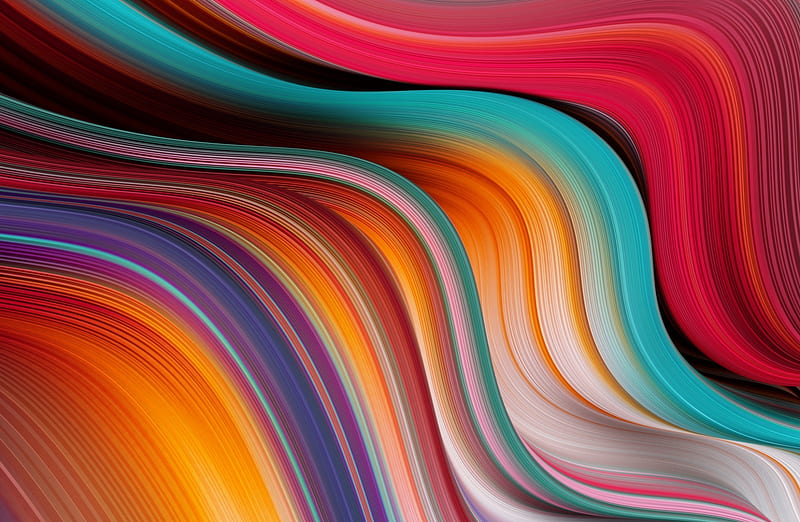Colorful Wave Design Background Ultra, Artistic, Abstract, Creative, Colorful, Lines, desenho, Waves, background, Flow, Colourful, Vivid, Elegant, Interesting, graphicdesign, HD wallpaper