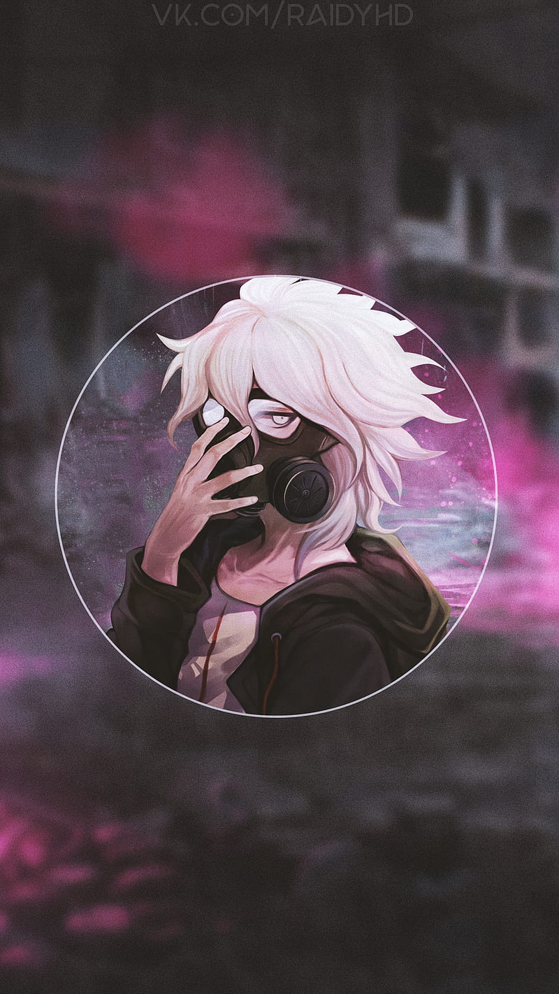 anime, -in-, mask, gas masks, HD phone wallpaper