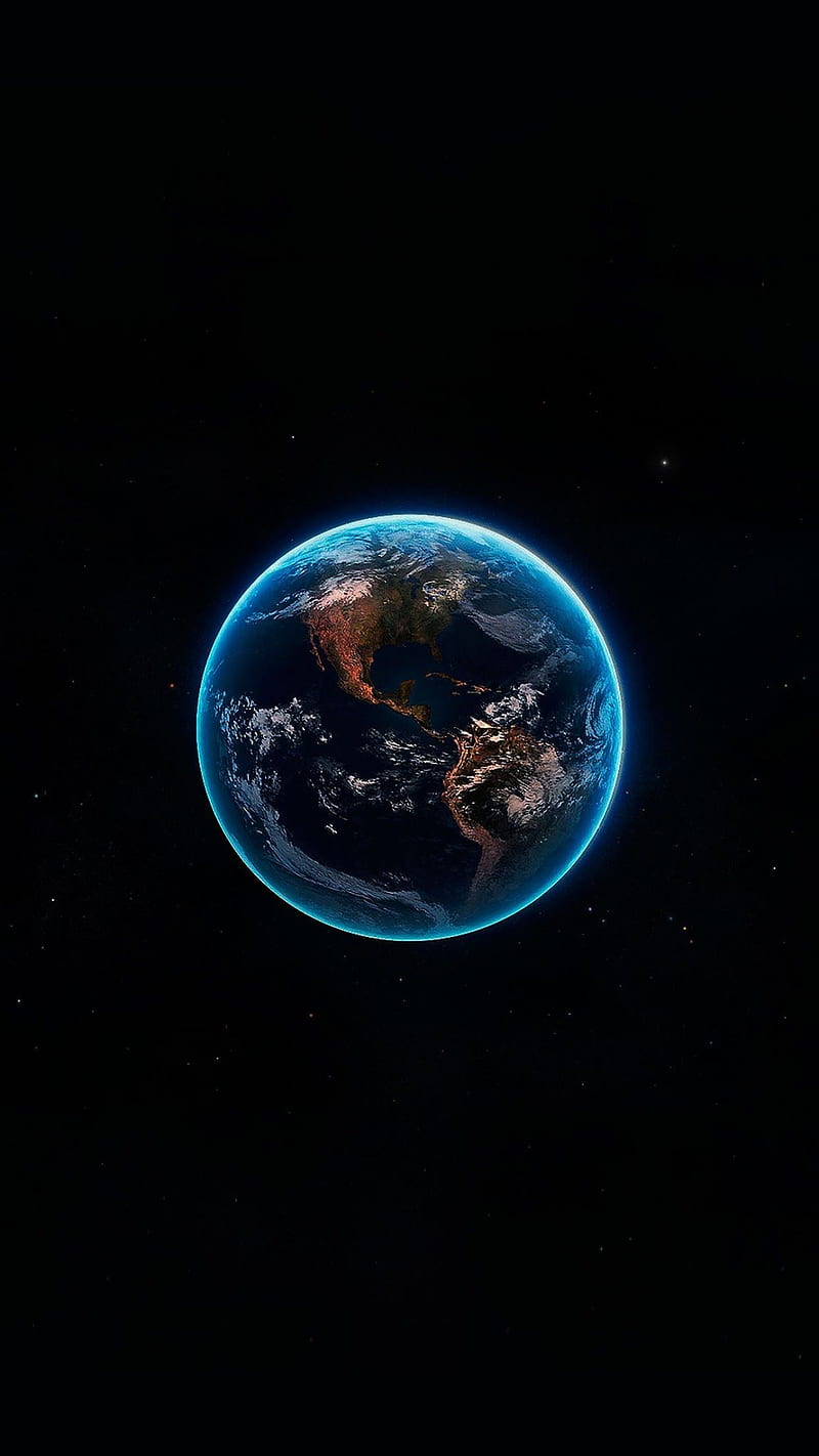 Earth, black, blue, dark, globe planet, space, HD phone wallpaper | Peakpx