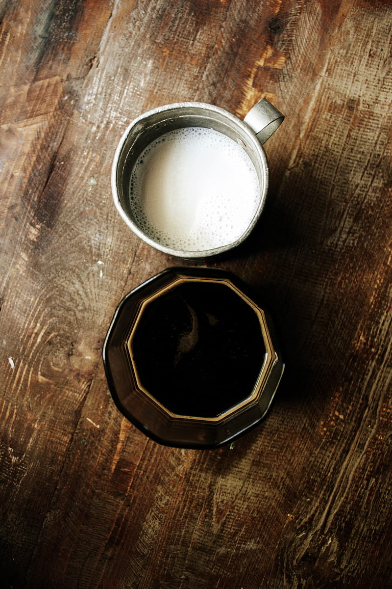 mug, glass, coffee, milk, drink, HD phone wallpaper