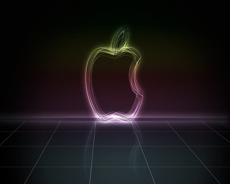 Apple logo, colorful, cool, iphone, nice, HD wallpaper