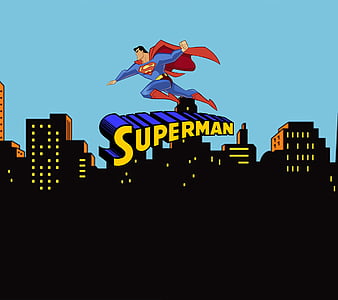 HD superman cartoon wallpapers | Peakpx