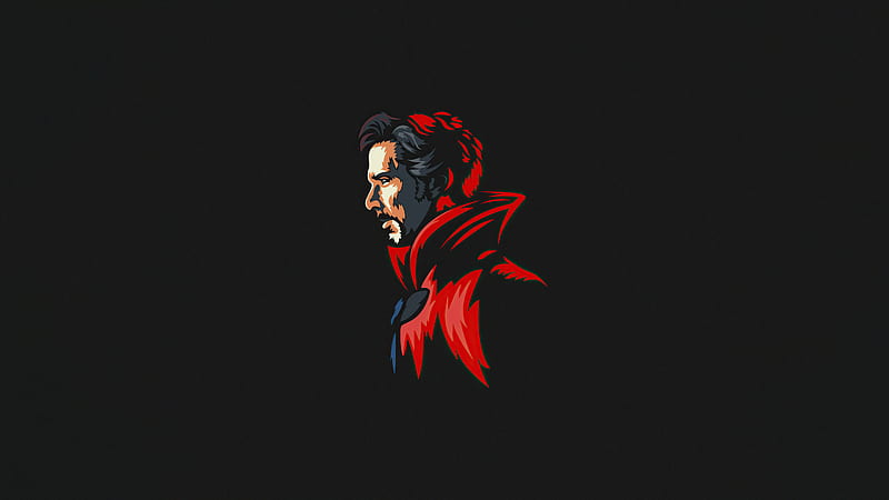 Doctor Strange Minimal , doctor-strange, superheroes, minimalism, minimalist, artist, artwork, digital-art, behance, HD wallpaper