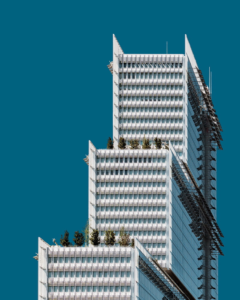 building, architecture, multi-storey, facade, symmetry, HD phone wallpaper