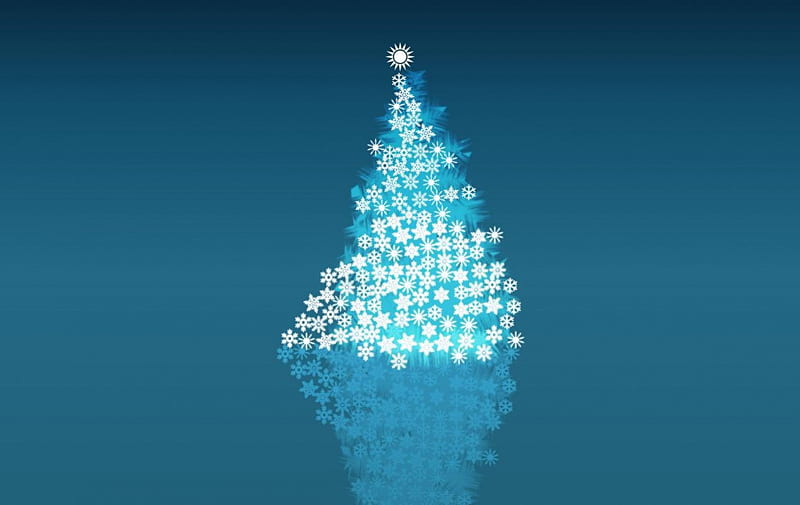 Blirk,Net,Blue,Christmas,Tree, tree, christmas, net, blirk, blue, HD wallpaper