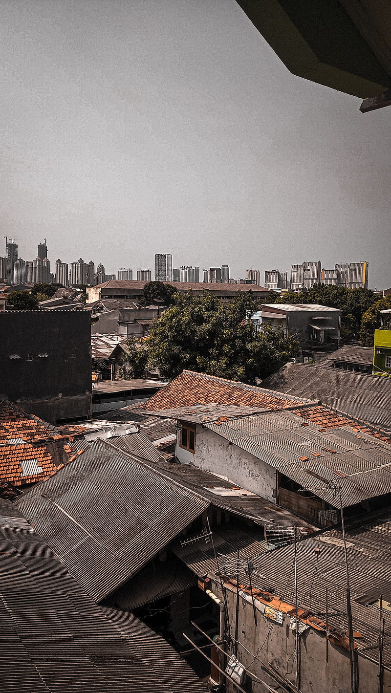 Sky Jakarta, capital, city, indonesia, landscape, HD phone wallpaper