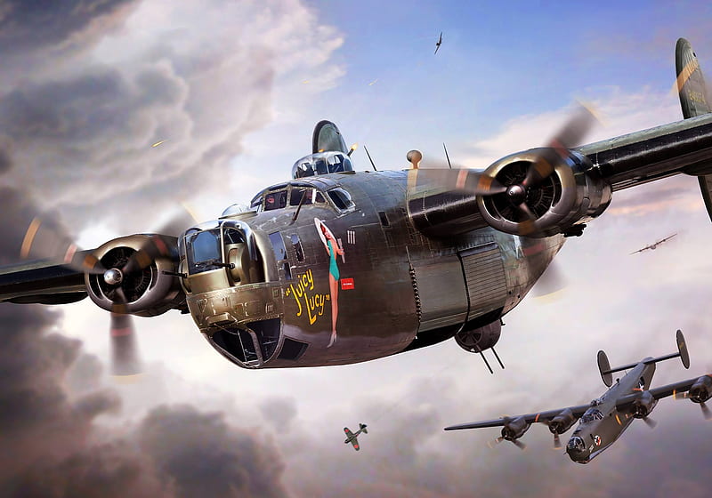 B-24, Liberator, Warbird, Bomber, HD wallpaper