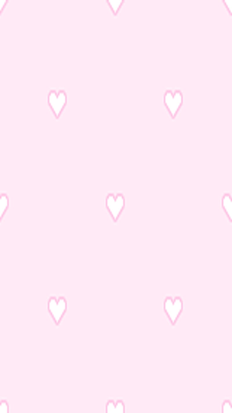 Corazones, cute, pattern, pink, pixel, simple, HD phone wallpaper | Peakpx