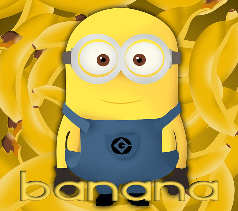 Banana, funny, minion, HD wallpaper