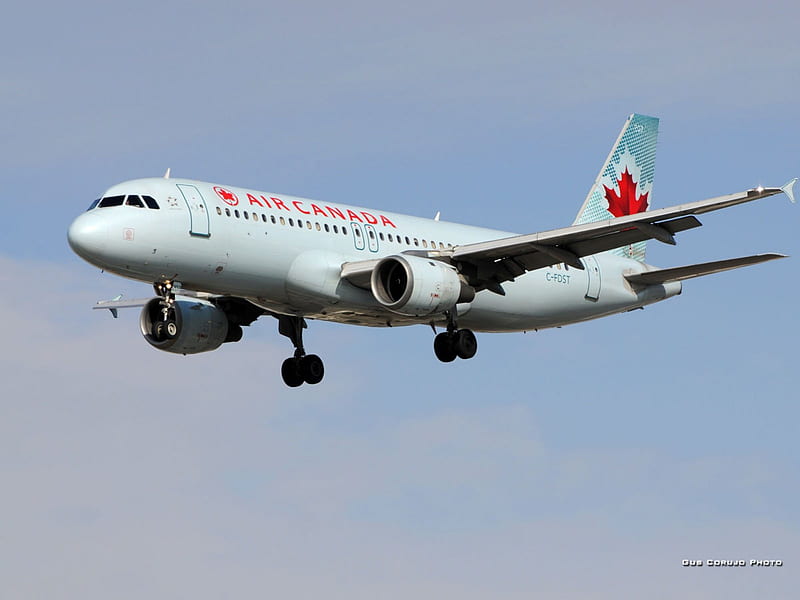 Airbus A320, aircraft, airliner, a320, airbus, canada, HD wallpaper