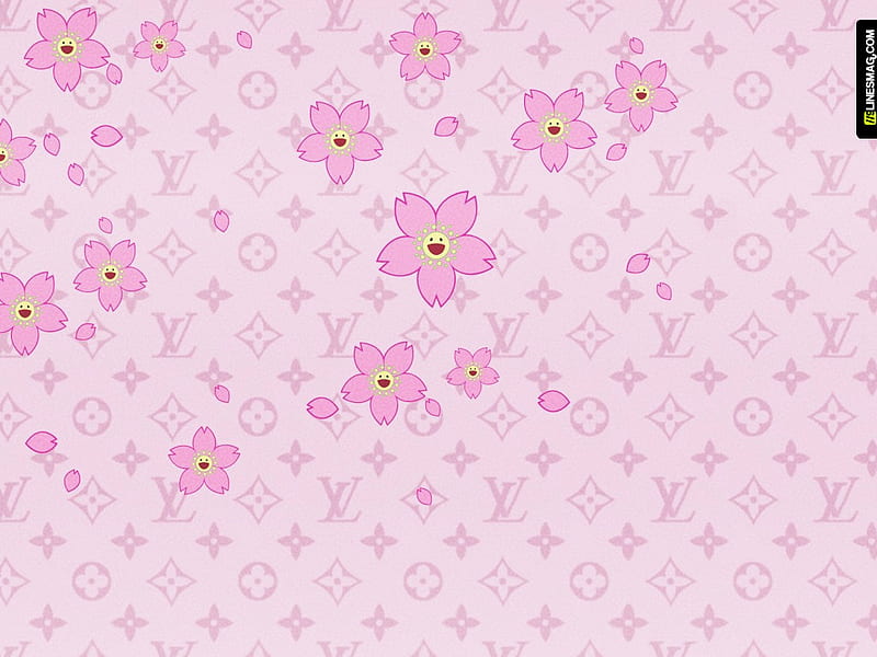 Louis Vuitton Flowers, cute, flower, flowers, fashion, pink, louis vuitton,  HD wallpaper