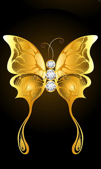 HD golden butterfly wallpapers | Peakpx