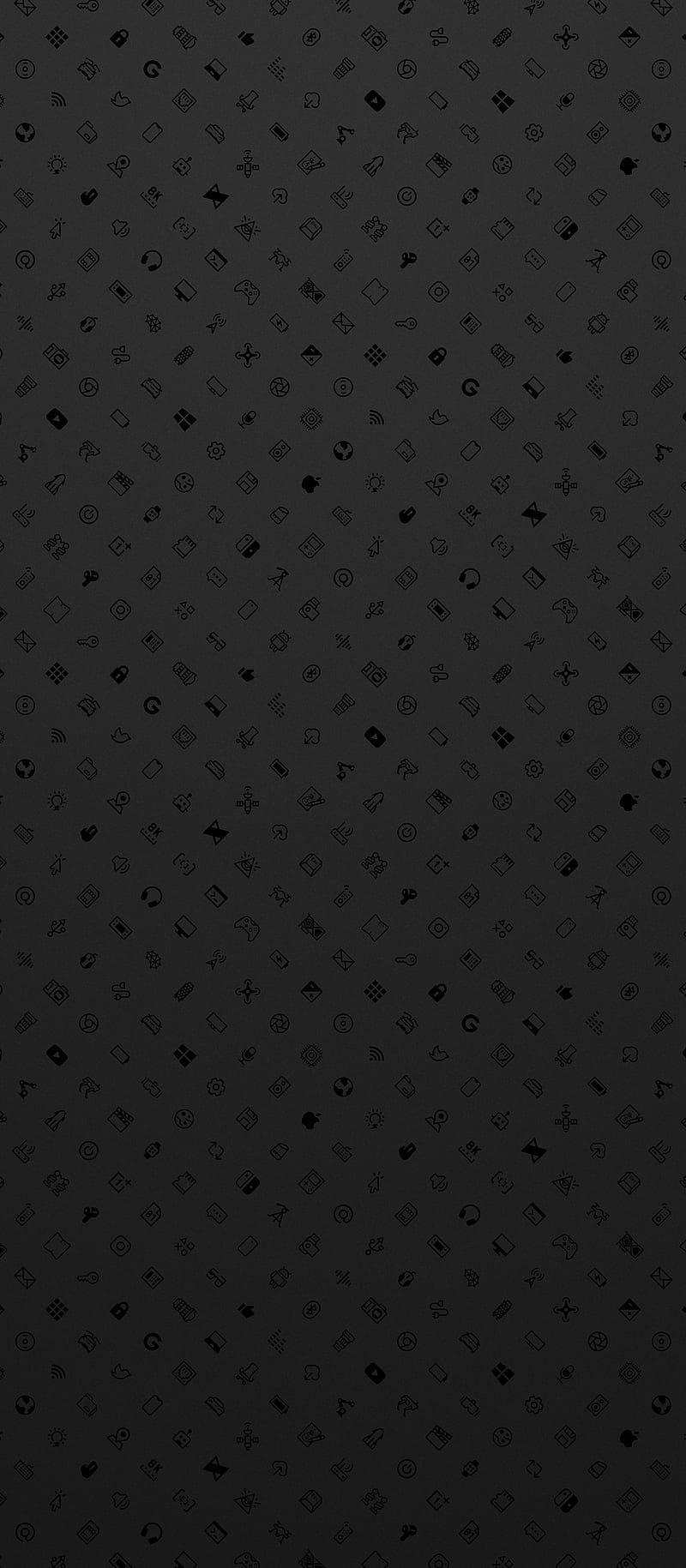 Icons, abstract, anime, black, clean, flower, gray, matte, mkb, samsung, HD  phone wallpaper | Peakpx