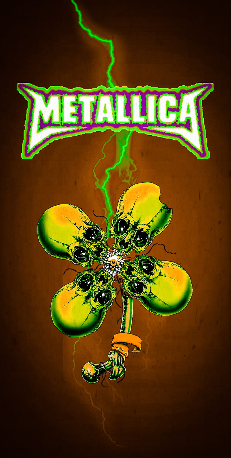 Metallica, band, bay area, california, four leaf clover, heavy metal, logo, pushead, san francisco, skulls, thrash metal, HD phone wallpaper