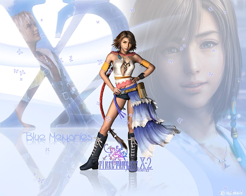 Yuna-X2, ffx2, ff, game, yuna, final fantasy x2, fantasy, girl, anime, hero, final fantasy, HD wallpaper