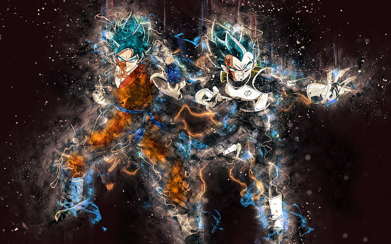 Dragon Ball Son Goku Ultra Instinct illustration, Goku Vegeta