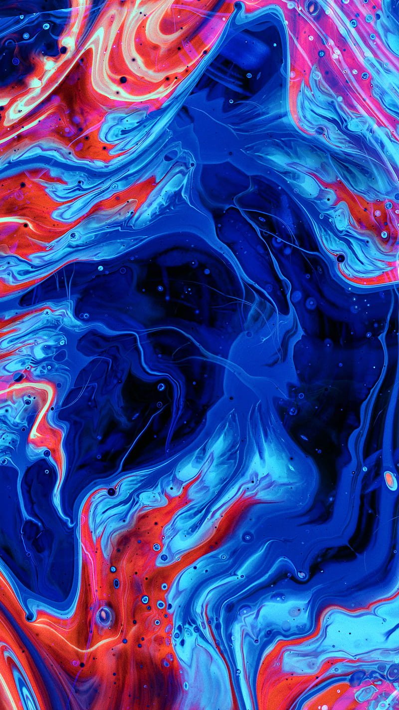 Blue Red "Galaxy, Fluids, Modern, ORIGINAL, Swirl, colorful, phone wallpaper | Peakpx