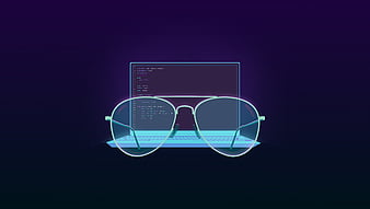 Code, Programming, Technology, Glasses, HD wallpaper