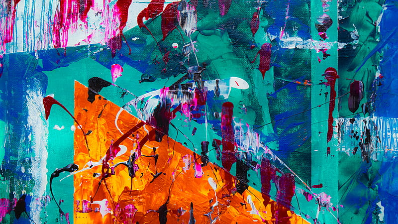 4K free download | Paint, canvas, colorful, abstraction, art, HD ...