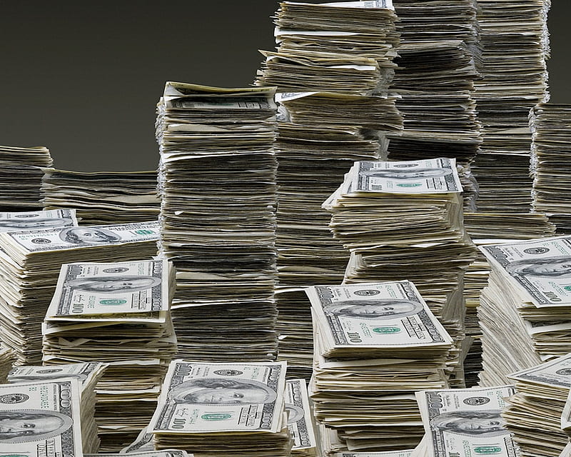 dollar bills, cash, cool, currency, million, new, notes, stacks, HD wallpaper