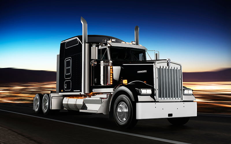 Kenworth W900, American trucks, cargo transportation, tractor, W-900, Kenworth, HD wallpaper