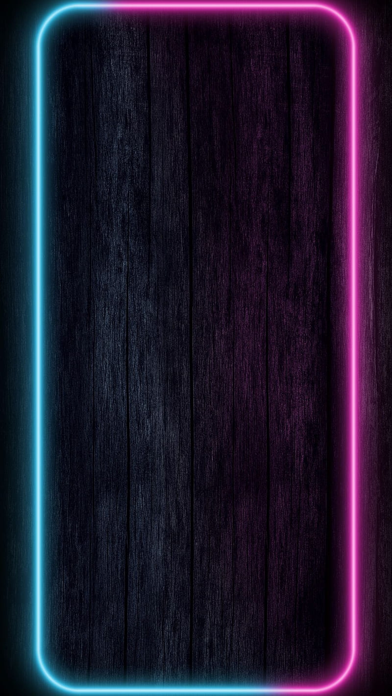 Pink and blue, colorfulness, neon, edges, HD phone wallpaper