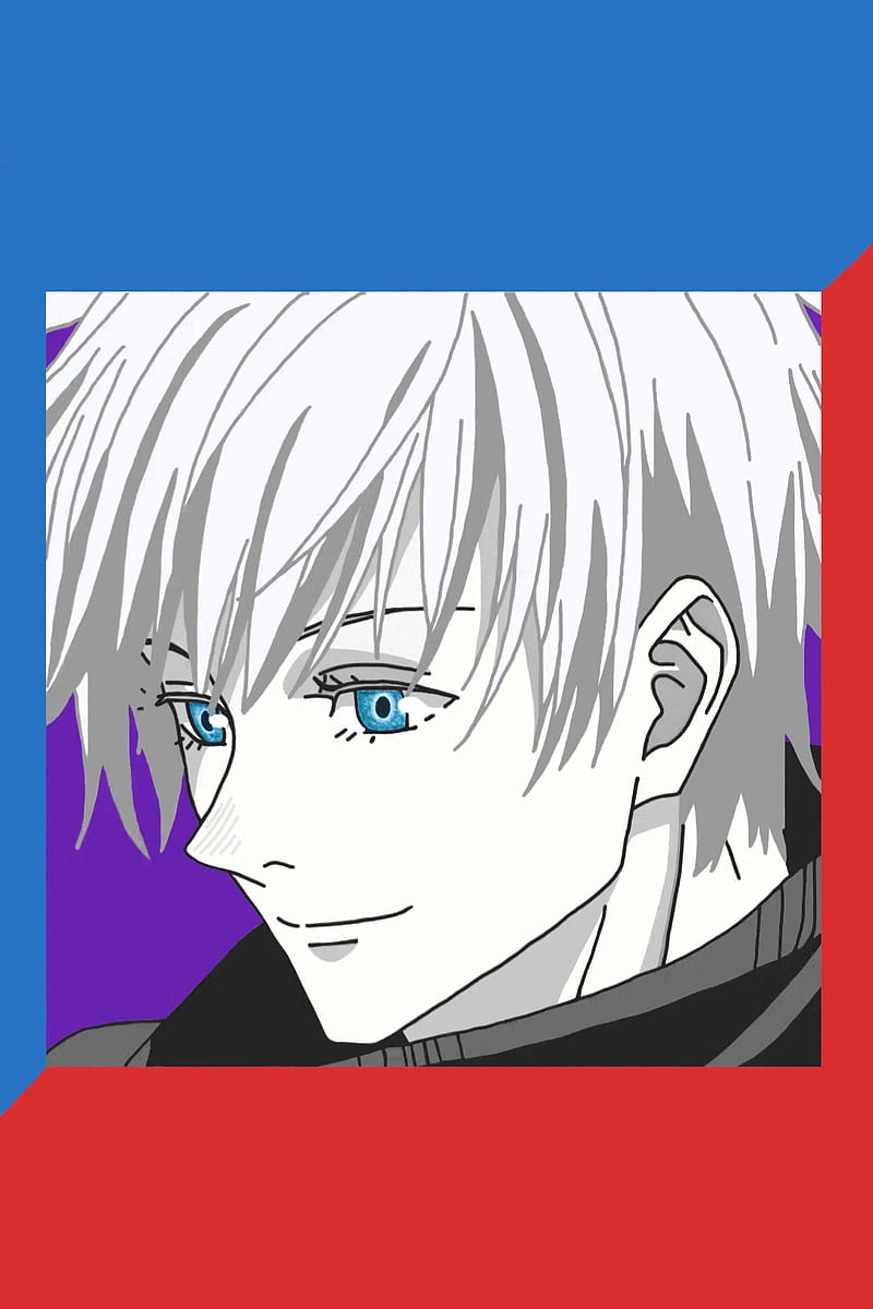 [JJK] Gojo Satoru, #animecharacter, #icon, #profile, #anime, #illustration, #gojosatoru, #whitehair, #animeboy, #jujutsukaisen, #eye, #, HD phone wallpaper
