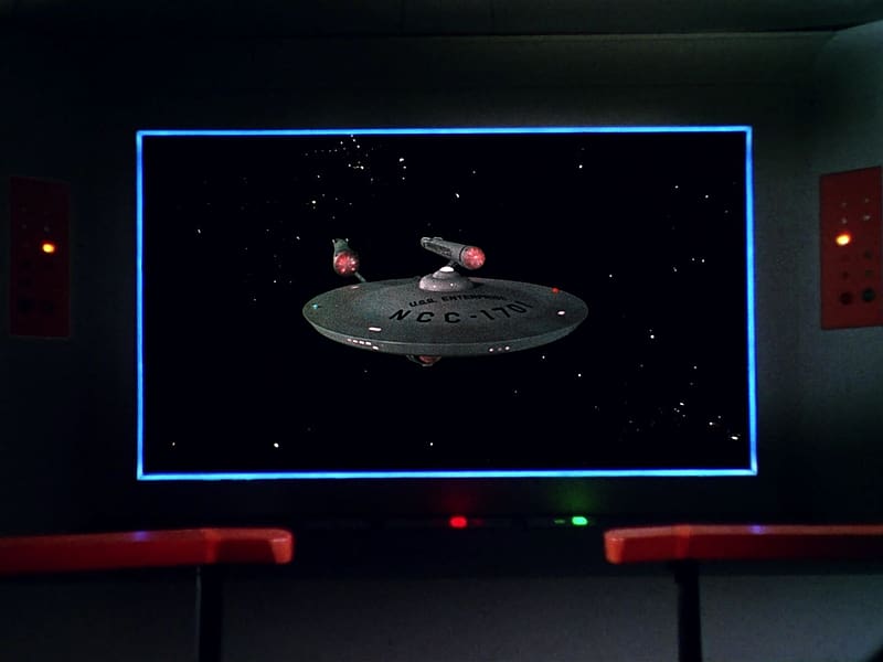 Starship on the Screen 2, TOS, Star Trek, Starship, Viewscreen, Constitution Class, HD wallpaper