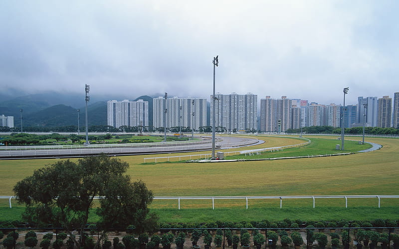 Happy Valley Sports Ground 01-Hong Kong landscape, HD wallpaper