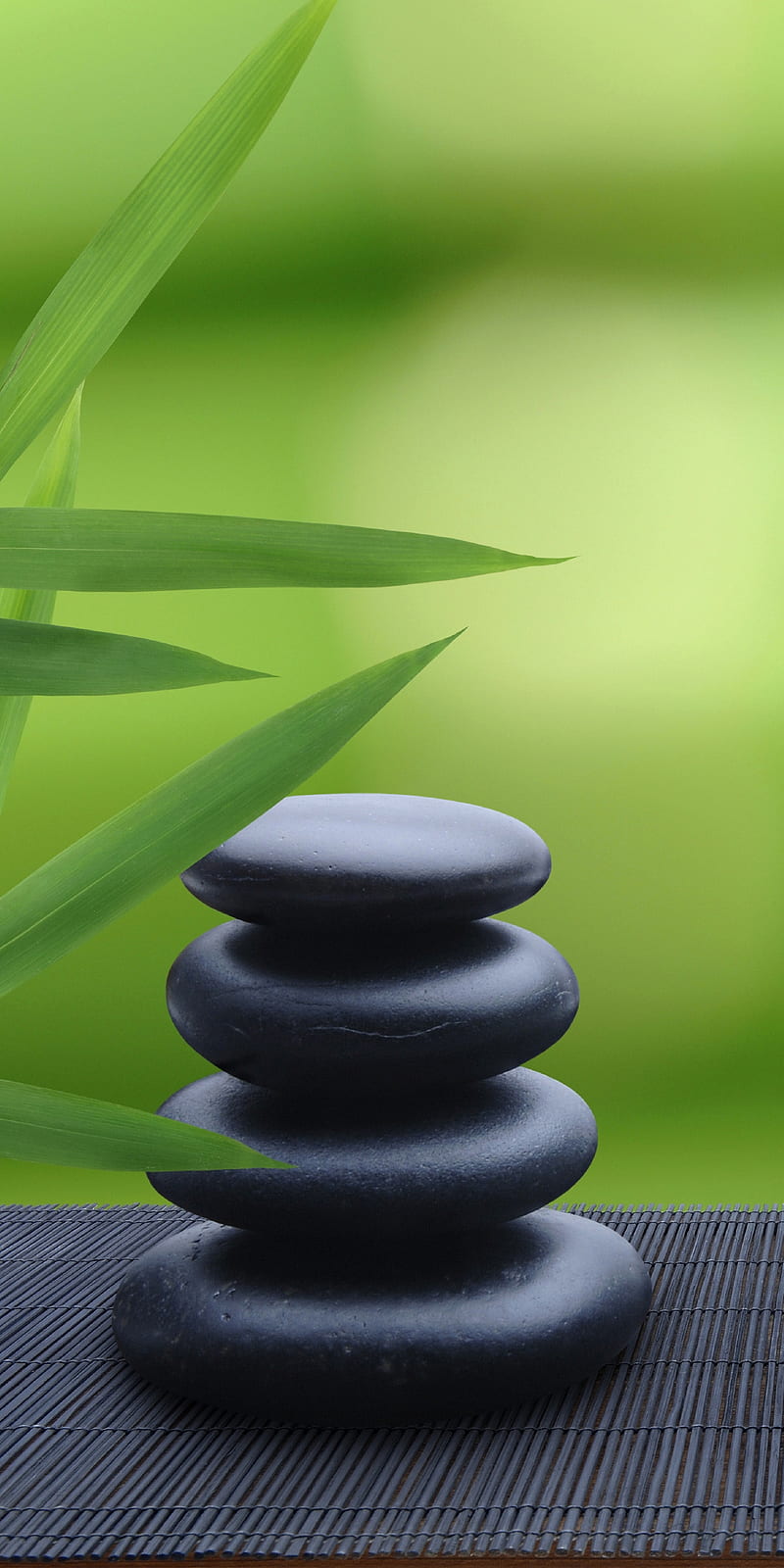 Zen, balance, bamboo, stone, HD phone wallpaper