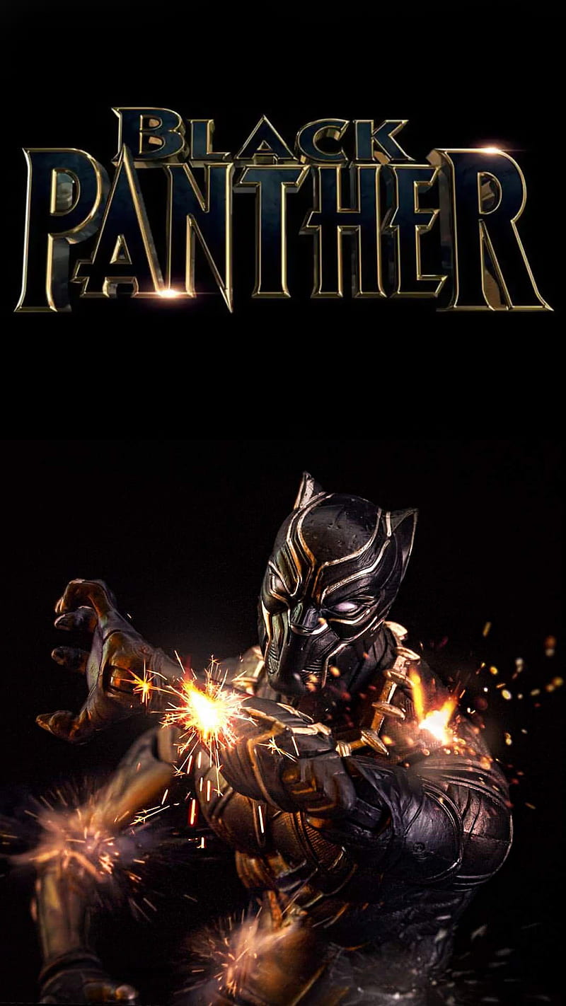 black panther, hero, marvel, movie, t challa, HD phone wallpaper