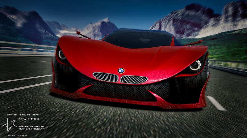 Bmw, 3D, Design, Concept Car, Supercar, Vehicles, Bmw Mt 58, HD wallpaper |  Peakpx