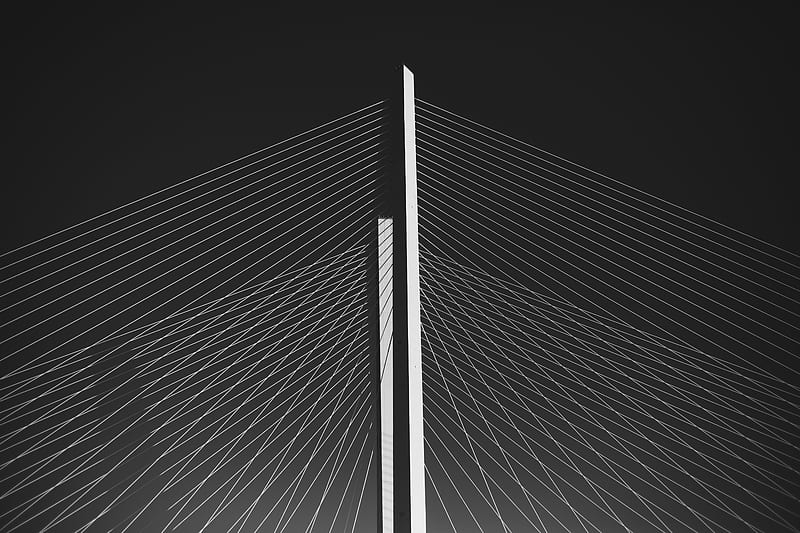 Golden Gate Bridge Minimalist , golden-gate-bridge, minimalism, minimalist, graphy, HD wallpaper