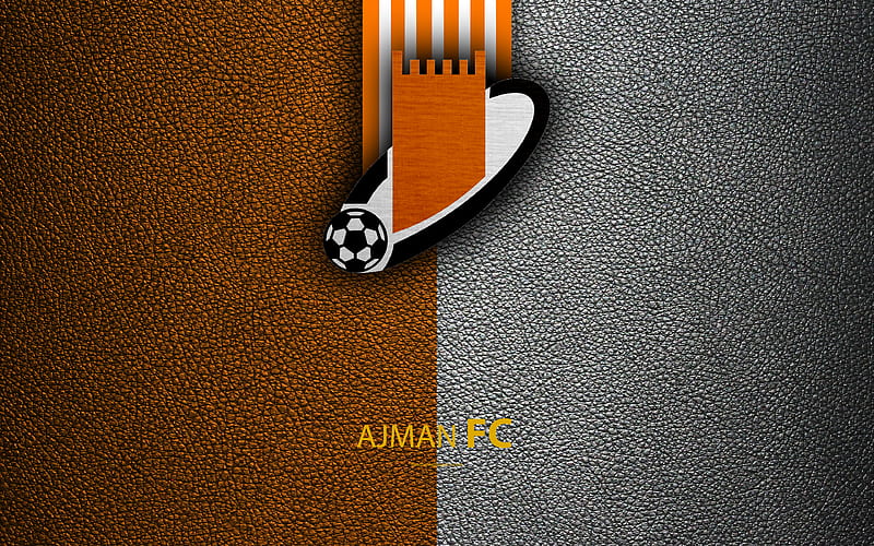Ajman Club, FC logo, football club, leather texture, UAE League, Ajman,  United Arab Emirates, HD wallpaper | Peakpx