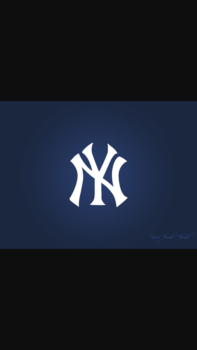 New York Yankees, baseball, blue, logo, HD phone wallpaper