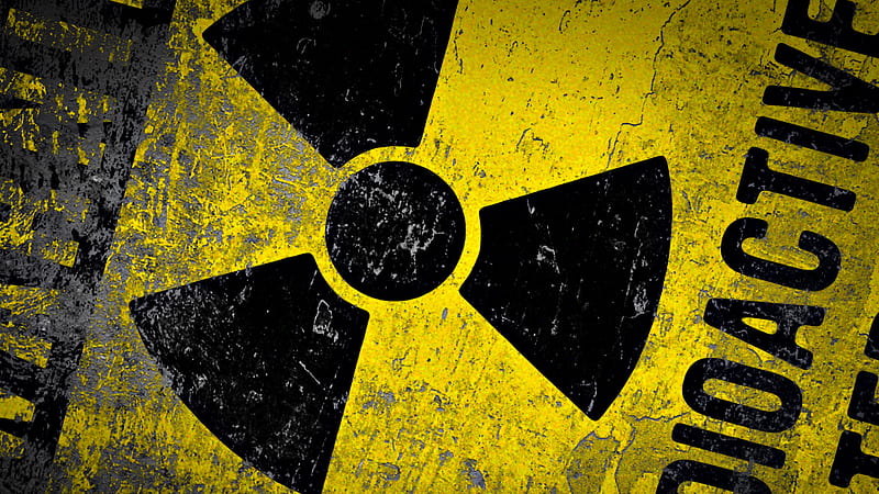 Radioactive Yellow, yellow, radioactive, sign, warning, HD wallpaper