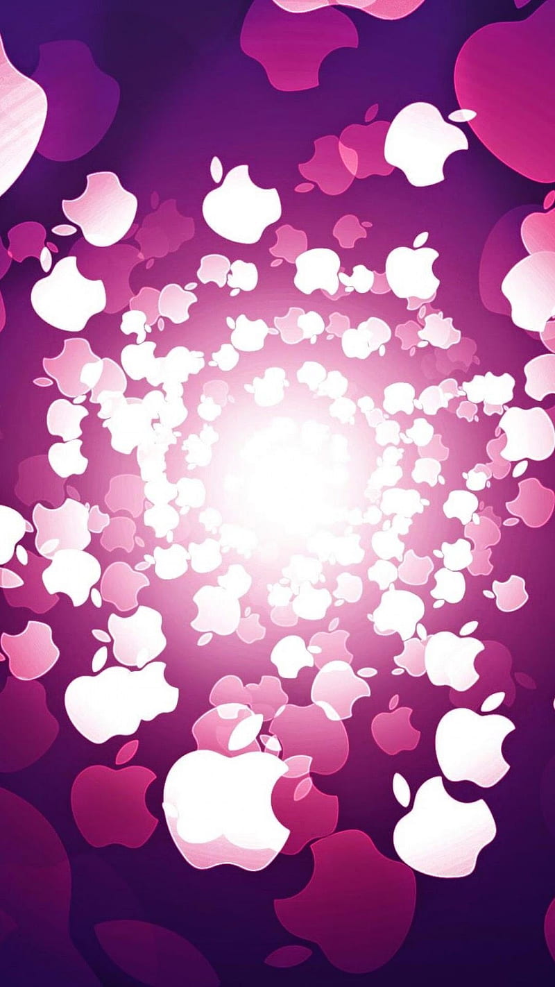 Apple, logo, purple, HD phone wallpaper