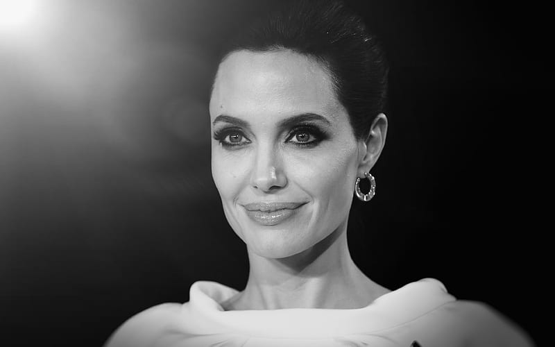 JLo, monochrome, movie stars, Angelina Jolie, american actress, beauty, Hollywood, HD wallpaper